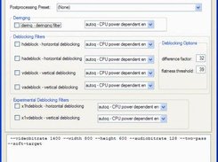 5. Choose post processing settings