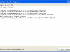 6. Progress Dialog with option to shut down computer