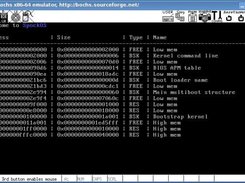 An advanced memory map generated by the bootstrap kernel