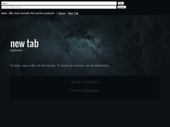 A new tab with the optional search bar (v1.0-1.3).