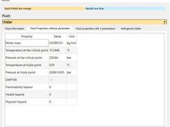 Fluid Properties Panel