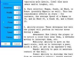 Create/Edit Player dialogue
