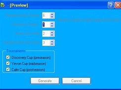 Generate Schedule dialogue
