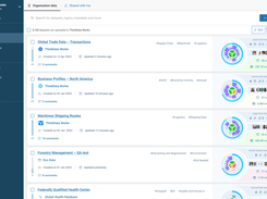 The Data Catalog displays all the datasets which your organization is connected to, alongside visualizations of data utility, activity, and health.