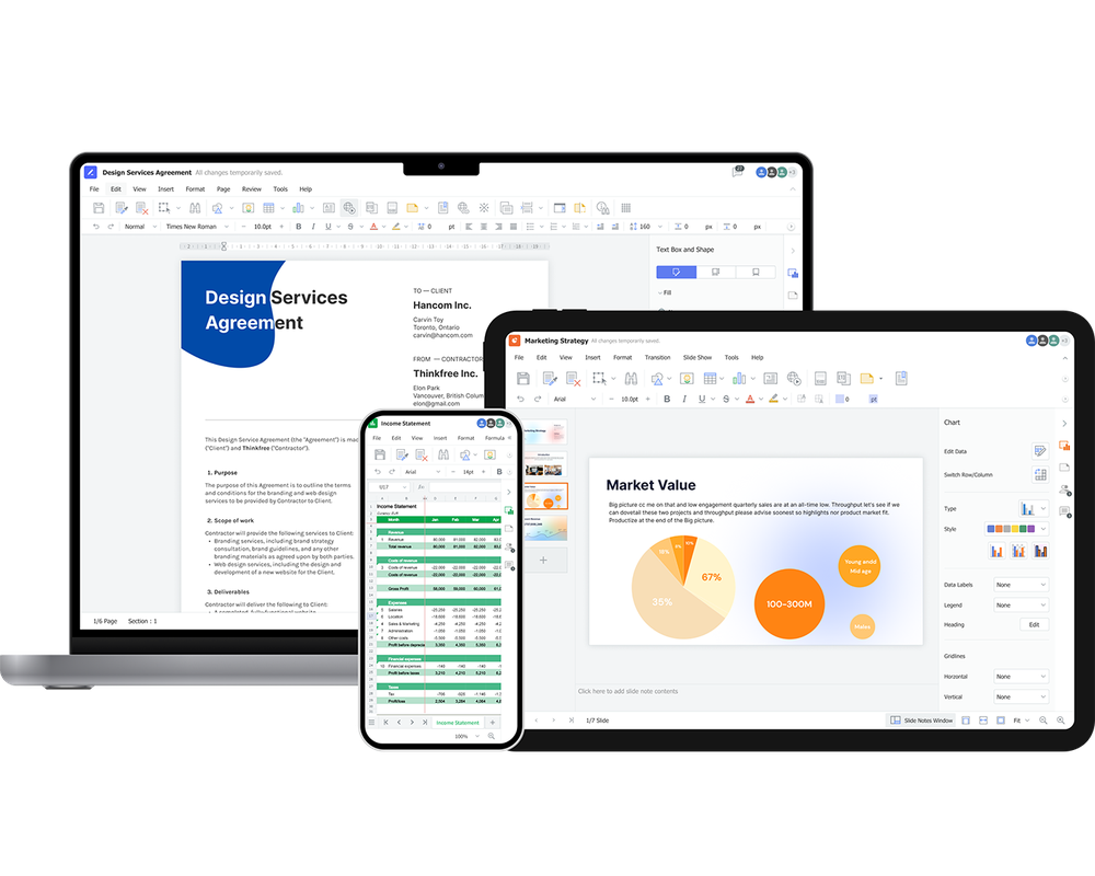 Thinkfree Office Screenshot 1