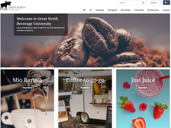 Great North Beverage Company Home Page - Created using Thinking Caps LMS