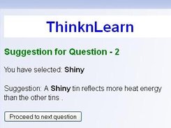 Suggestion screen