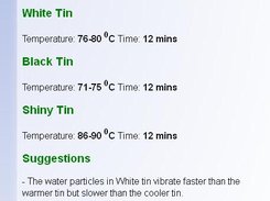 Summary page