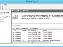 The ThinPrint Console allows for users and printer to be centrally managed, along with the users’ rights, certificates and security settings.