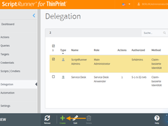 ScriptRunner for ThinPrint provides a convenient GUI-based means to create, execute and manage scripts.