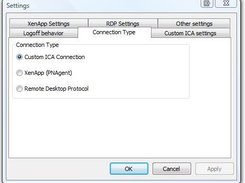 Settings: Manage Connection Type