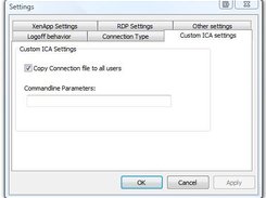 Settings: Manage Custom ICA settings