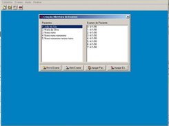 Open/Create Exams Window