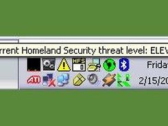 ThreatTray at home in the system tray