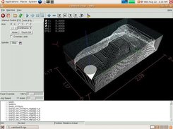 View of toolpath in EMC