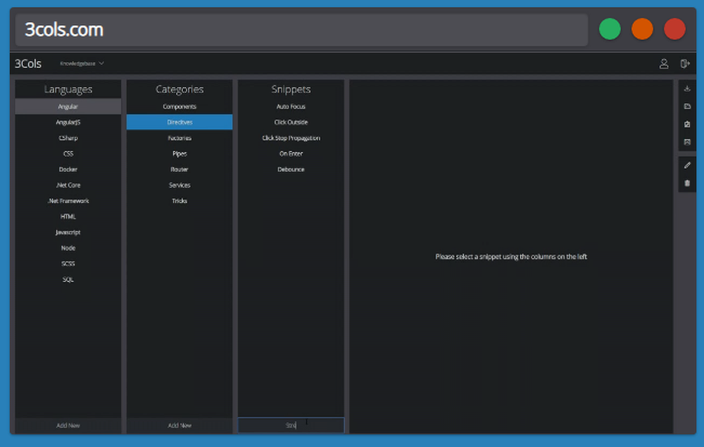 3Cols Screenshot 1