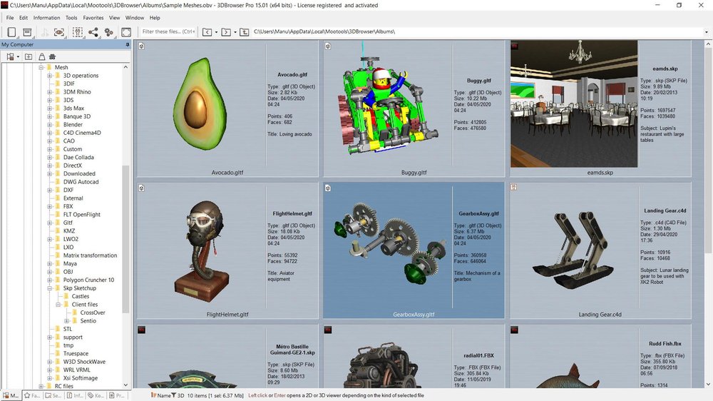 3DBrowser Screenshot 1