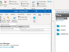 Thru's File Sharing Integrated with Microsoft Outlook