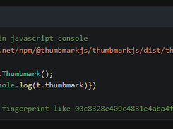 ThumbmarkJS Screenshot 1