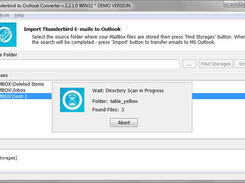 Thunderbird Outlook Converter Screenshot 1