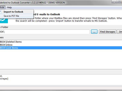 Thunderbird Outlook Converter Screenshot 1