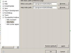 Example of configuring paths for compiler and help.