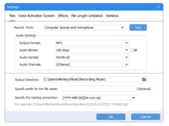 ThunderSoft Audio Recorder Screenshot 1