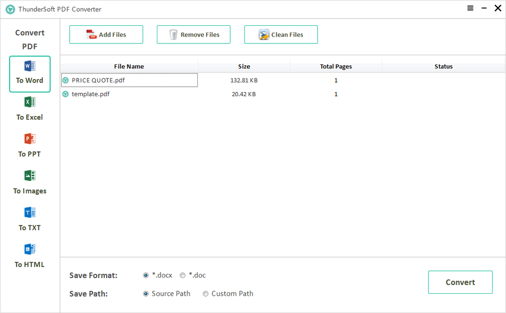 ThunderSoft PDF Converter Screenshot 1