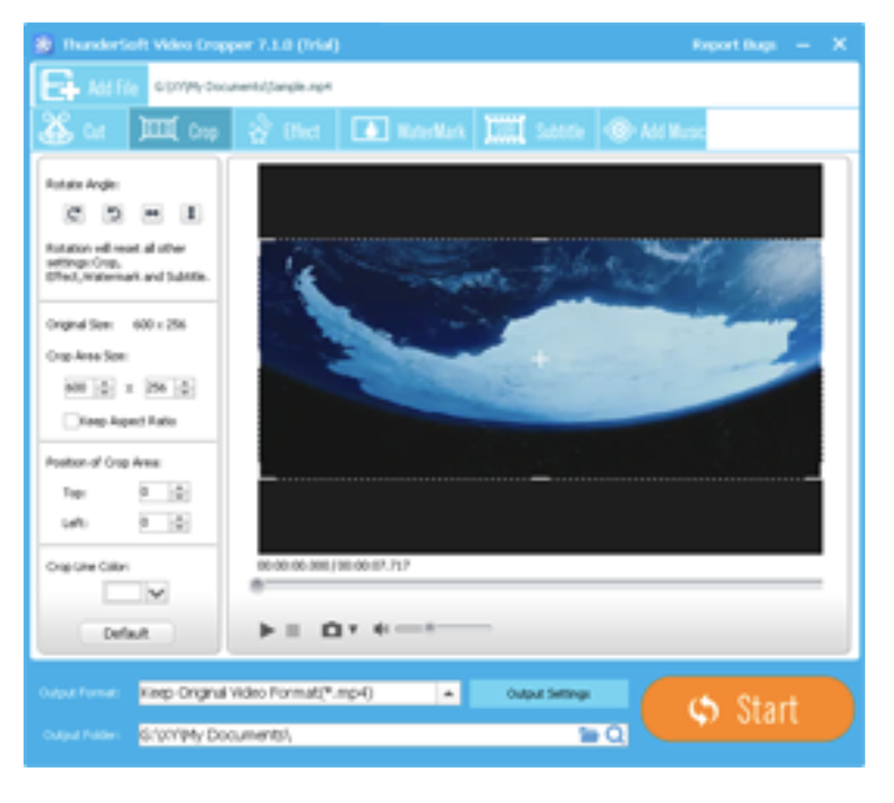 ThunderSoft Video Editor Screenshot 1