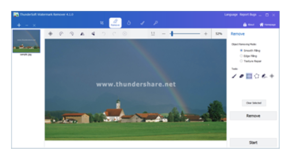 ThunderSoft Watermark Remover Screenshot 1