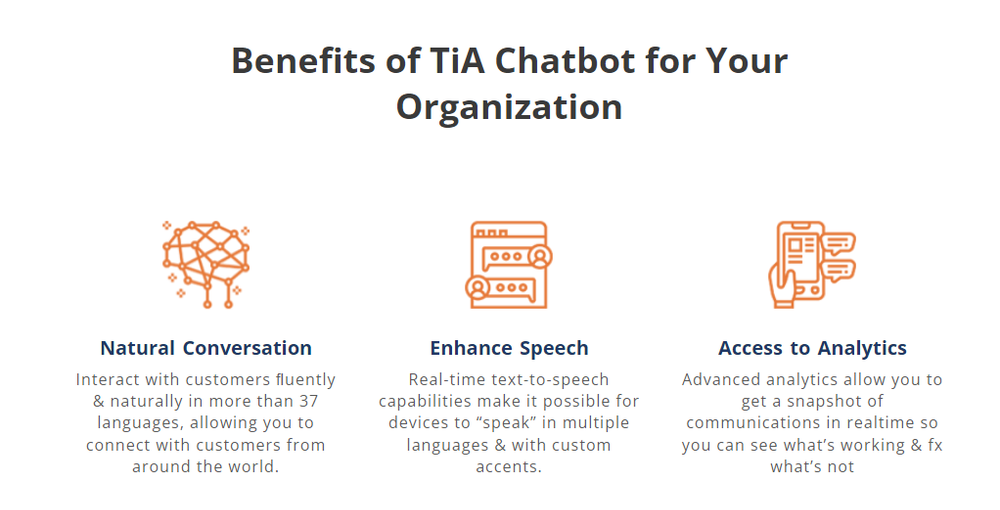 TiA Chatbot Screenshot 1