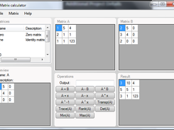 The matrix calculator