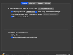 Security and privacy settings on mac