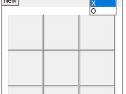 Play as either X or O