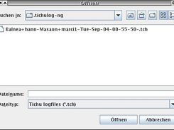 open a log file