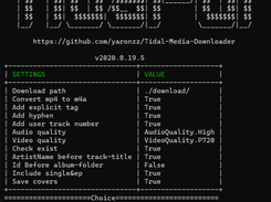 Tidal-Media-Downloader Screenshot 1