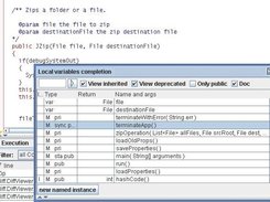 completion of local variables