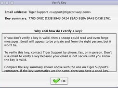 Verify each key before you trust your mail is private