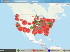 View accounts on a territory map