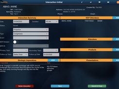 Add and view HCP interaction details