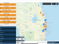 View and filter HCPs on a territory map