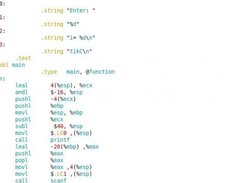 Assembly code generated