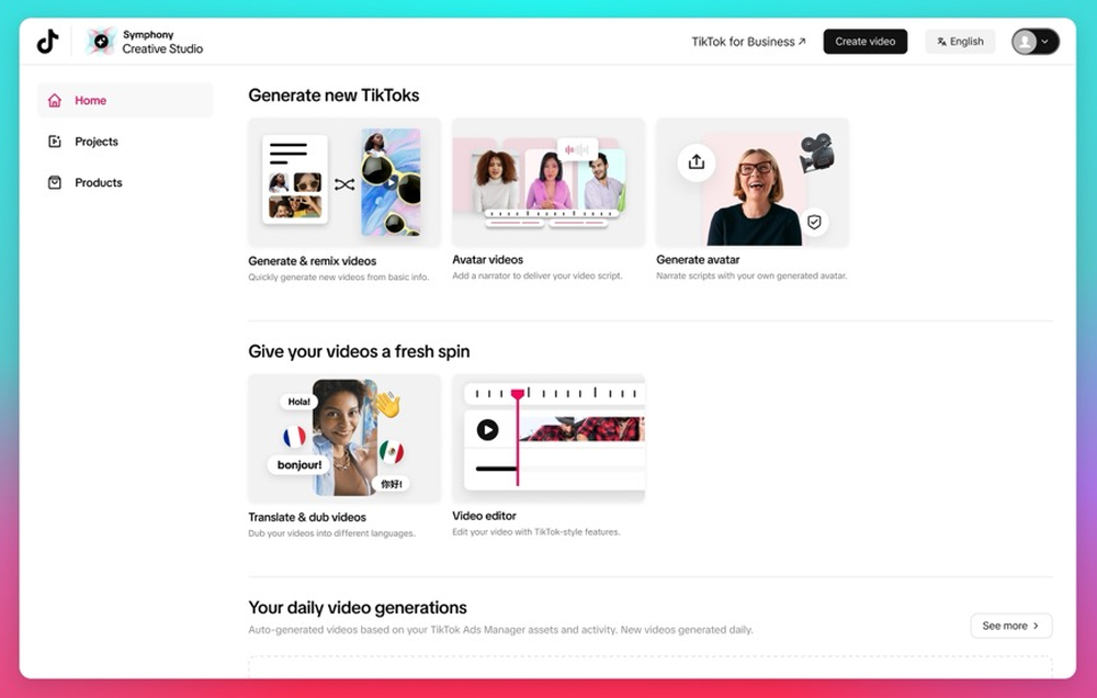 TikTok Creative Center Screenshot 1