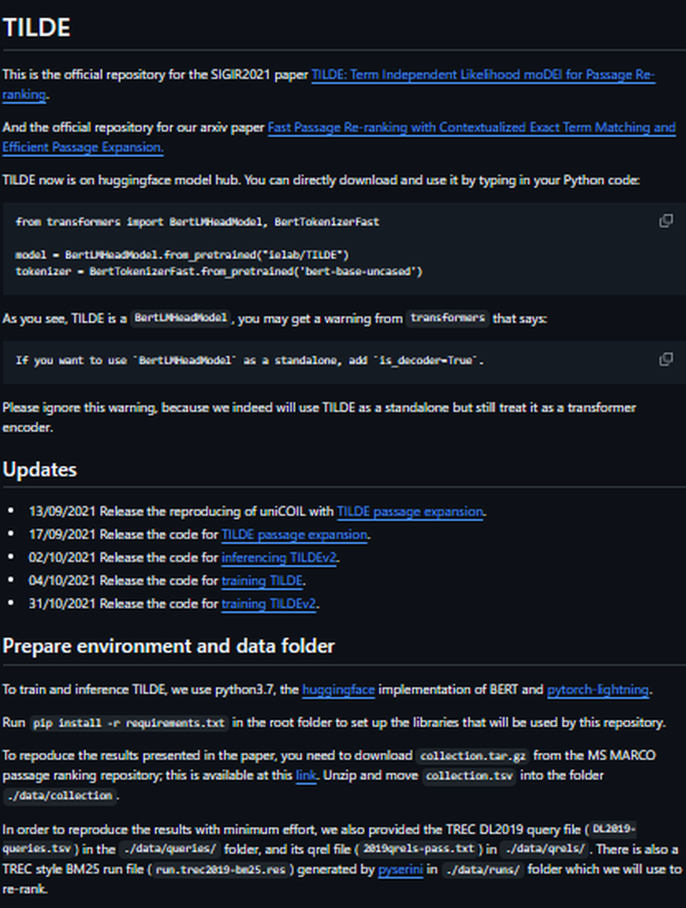 TILDE Screenshot 1