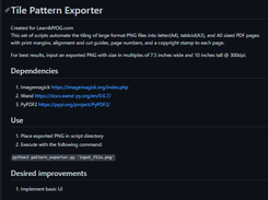 Tile Pattern Exporter Screenshot 1