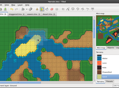 Using the terrain tool on an orthogonal map