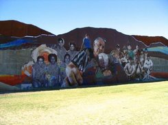 A section of the Barrio Anita tile mural in Tucson.