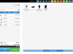 POS - The point of sale module, has a simple user design, easy to use on touch screen devices, & accepts multiple payments