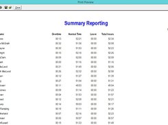 Summary reporting