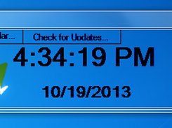 The clock is not locked on the desktop without the calendar.